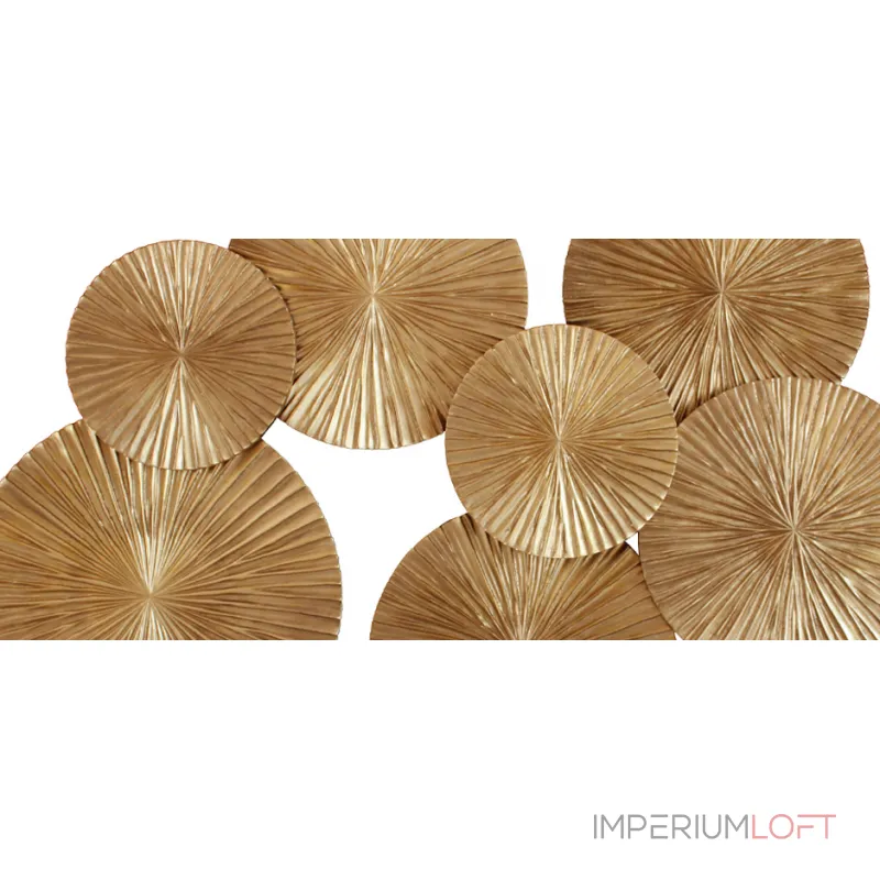 Арт-объект Apollo Gold Wall Plaque Disc от ImperiumLoft
