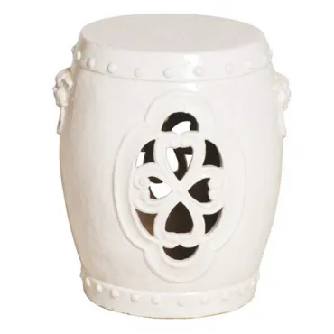 Керамический табурет Clover Garden Stool - White