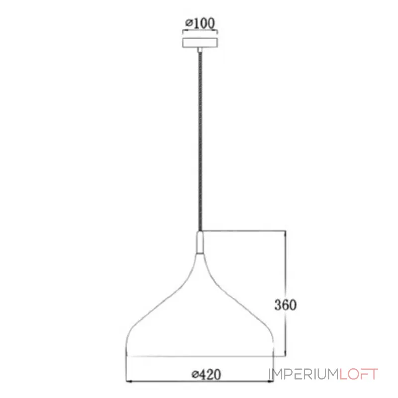 Подвесной светильник Dairy Light Dome от ImperiumLoft