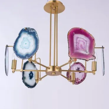 Люстра на штанге GALLERY 6 LIGHT CHANDELIER multi Color AGATE Люстра на штанге GALLERY 6 LIGHT CHANDELIER multi Color AGATE