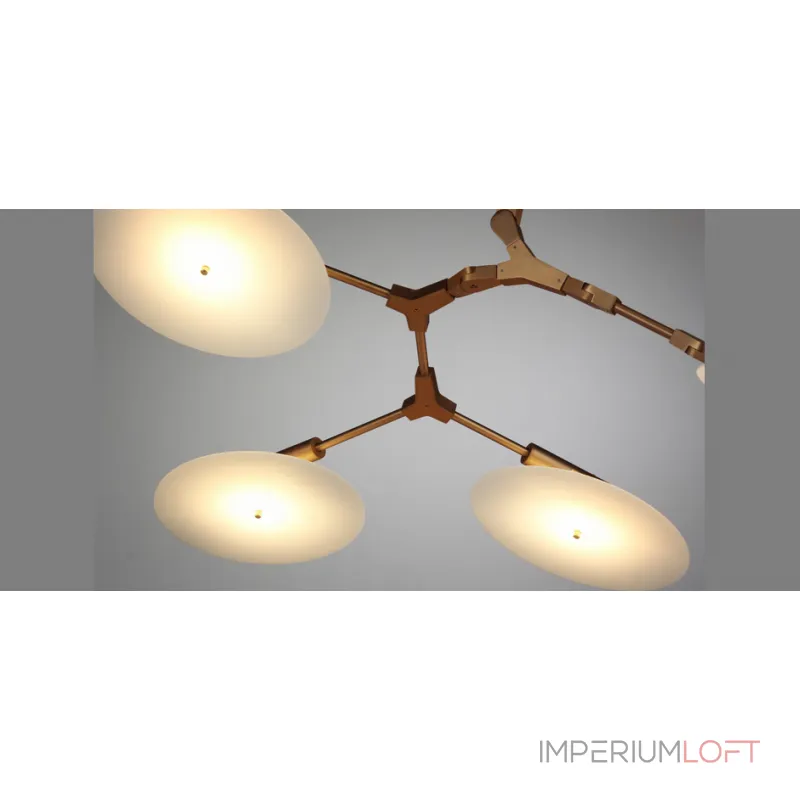 Люстра на штанге Адель Branching With Porcelain Disc BD 9