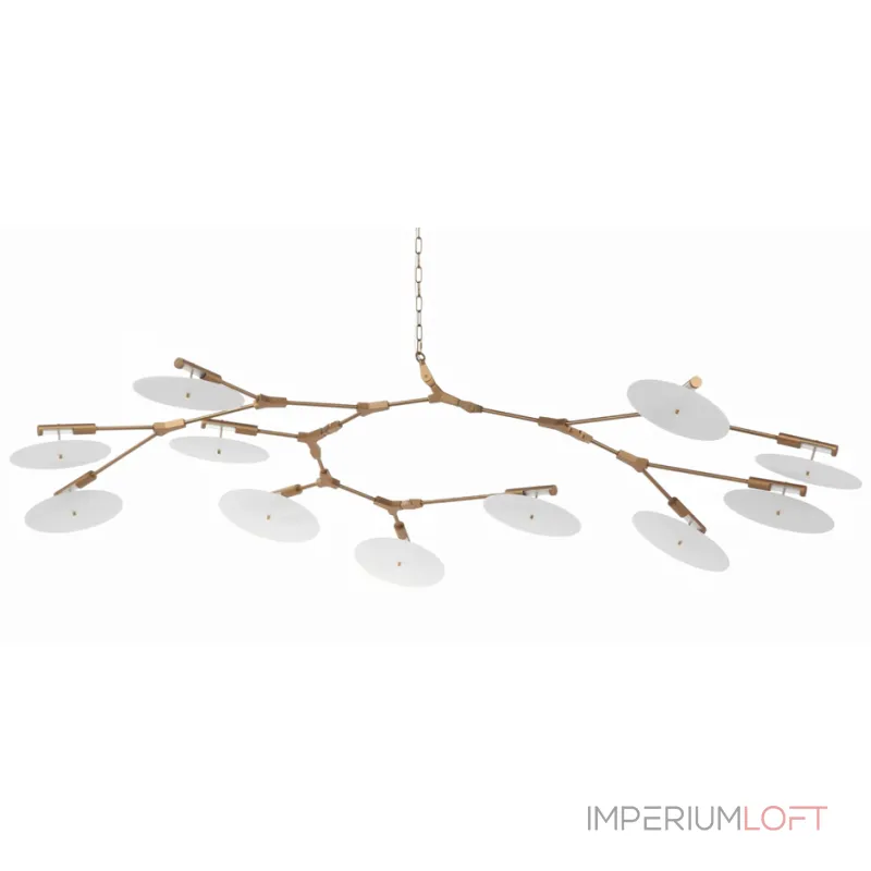 Люстра на штанге Адель Branching With Porcelain Disc BD 9