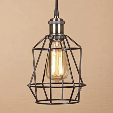 Подвесной светильник Wire Cage Pendant Pripl Black