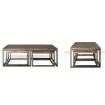 Журнальный стол Industrial Metal Rust Triple Table от ImperiumLoft