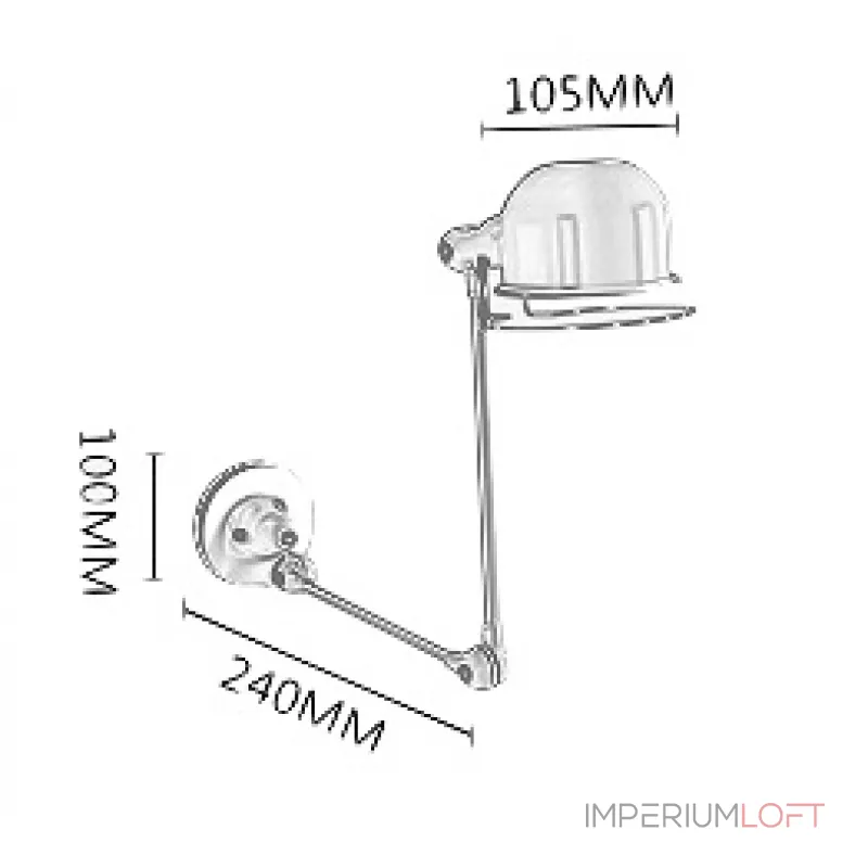 Бра Metal Color Armlamp от ImperiumLoft