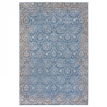 Ковёр из вискозы Indian pattern Blue Ковёр из вискозы Indian pattern Blue
