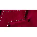 Кровать двуспальная с изголовьем красная Button от ImperiumLoft