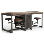 Большой рабочий стол Rupert Work Table Rustic от ImperiumLoft