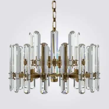 Подвесная люстра RH BONNINGTON Chandelier natural brass D800