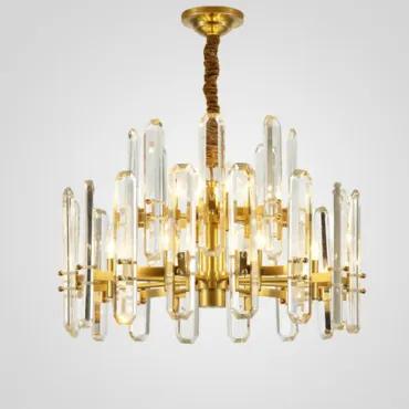 Подвесная люстра RH BONNINGTON Chandelier brass D660