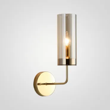 Настенный светильник Agne Brass Glass Tube wall light Настенный светильник Agne Brass Glass Tube wall light