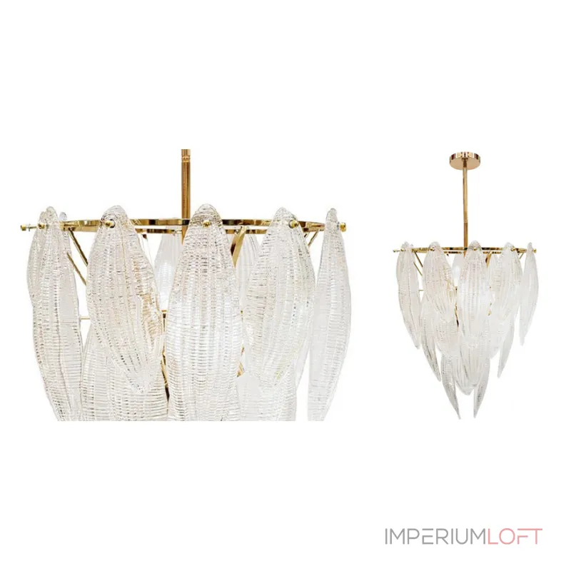 Люстра на штанге Textured glass Chandelier Люстра на штанге Textured glass Chandelier