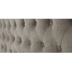 Кровать двуспальная с изголовьем бежевая Button от ImperiumLoft