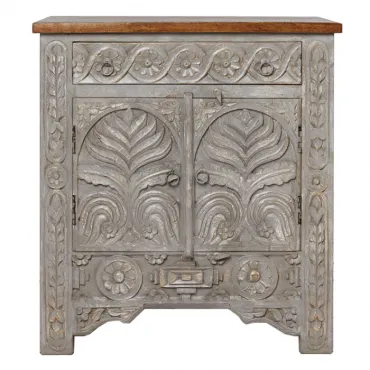 Тумбочка из массива манго Grey Mango