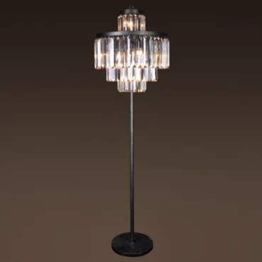 Торшер RH 1920S Odeon Clear Glass Floor Lamp 4 rings