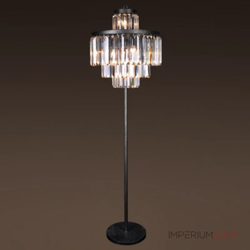 Торшер RH 1920S Odeon Clear Glass Floor Lamp 4 rings от ImperiumLoft Торшер RH 1920S Odeon Clear Glass Floor Lamp 4 rings от ImperiumLoft