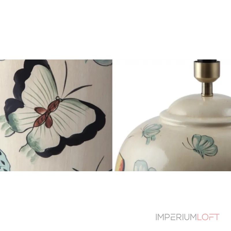 Настольная лампа Round Beige Butterfly от ImperiumLoft Настольная лампа Round Beige Butterfly от ImperiumLoft