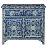 Комод ORIENTAL Indian синий орнамент от ImperiumLoft