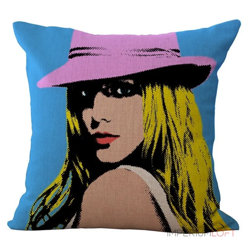 Декоративная подушка Lips and Face #1 от ImperiumLoft Декоративная подушка Lips and Face #1 от ImperiumLoft