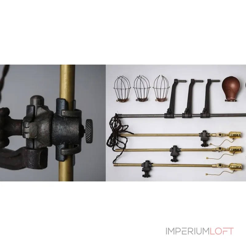 Потолочный светильник Steampunk Extension Pole от ImperiumLoft Потолочный светильник Steampunk Extension Pole от ImperiumLoft