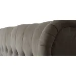 Кровать двуспальная с изголовьем бежевая Button от ImperiumLoft