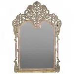 Зеркало из массива тика с растительным орнаментом от ImperiumLoft