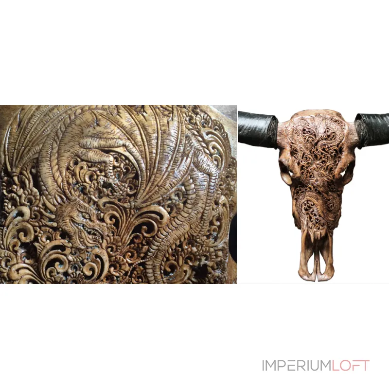 Череп буйвола Buffalo Skull Dragon от ImperiumLoft