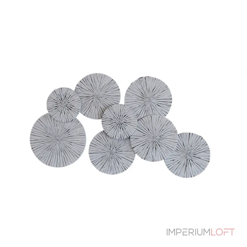 Арт-объект Apollo Gray Wall Plaque Disc от ImperiumLoft