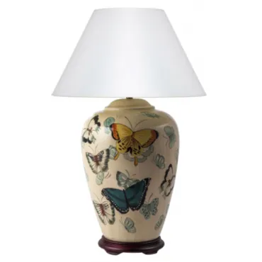 Настольная лампа Round Beige Butterfly Настольная лампа Round Beige Butterfly