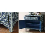 Комод ORIENTAL Indian синий орнамент от ImperiumLoft