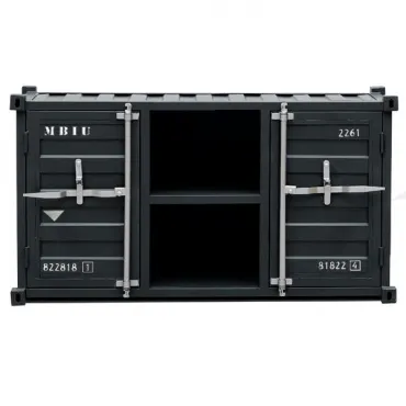 ТВ тумба Loft TV Sea container черный металл