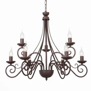 Подвесная люстра Half Ring black leather 40