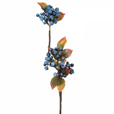 Декоративный искусственный цветок Branch Blue Berries Декоративный искусственный цветок Branch Blue Berries
