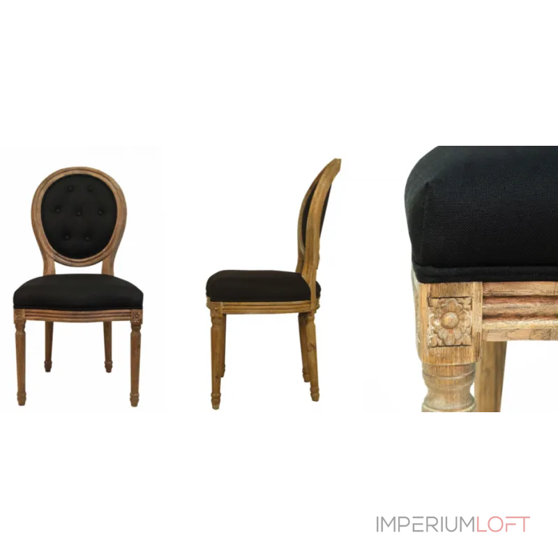 Стул French chairs Provence Black Chair от ImperiumLoft