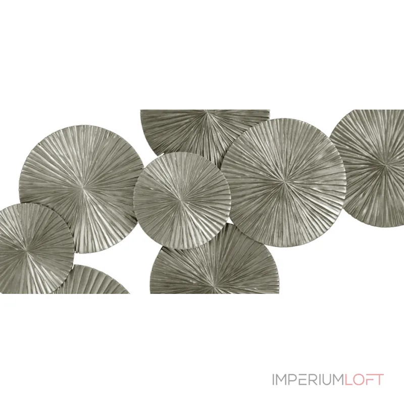 Арт-объект Apollo Silver Wall Plaque Disc от ImperiumLoft
