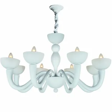 Подвесная люстра Lampadario Corteccia bianco 8 luci