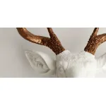 Голова оленя - Белая с бронзовыми рогами от ImperiumLoft