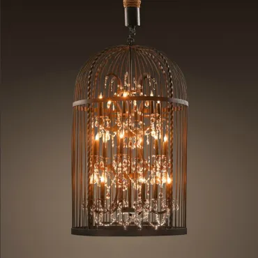 Подвесная люстра Steampunk Birdcage Chandelier