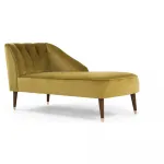 Кушетка Chaise Longue, Antique Gold Velvet от ImperiumLoft