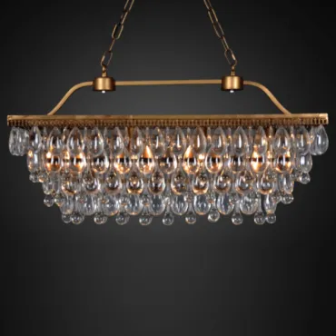 Подвесная люстра Clarissa Glass Drop Quadro Подвесная люстра Clarissa Glass Drop Quadro