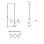 Люстра на штанге Peggy Futura lamp III Hangar Design