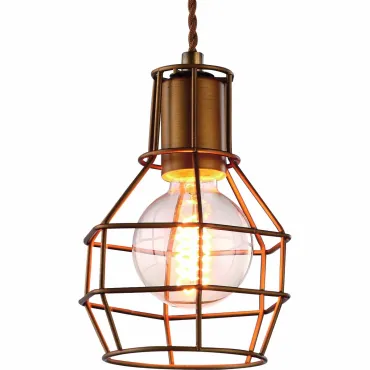 Подвесной светильник Loft Wire Cage Pendant Brown