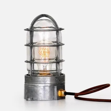 Настольная лампа Steampunk Cage Glass Edison Table lamp Настольная лампа Steampunk Cage Glass Edison Table lamp