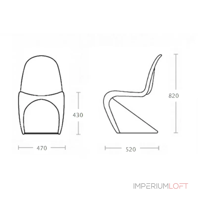 Стул Panton от LaLume от ImperiumLoft