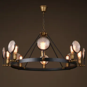 Подвесная люстра GASLIGHT LENS Chandelier 8 Подвесная люстра GASLIGHT LENS Chandelier 8