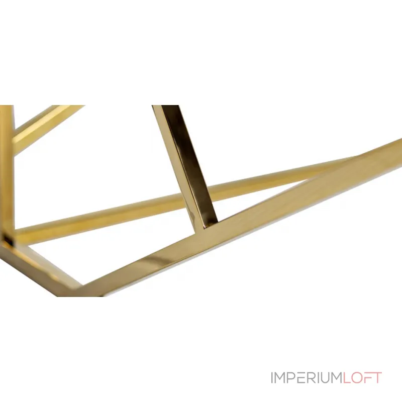 Кофейный стол Serene Furnishing Gold Clear Glass Top coffee table от ImperiumLoft