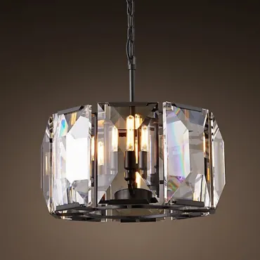 Подвесная люстра RH Harlow Crystal Round Chandelier 4