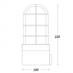 Настольная лампа Steampunk Cage Glass Edison Table lamp от ImperiumLoft