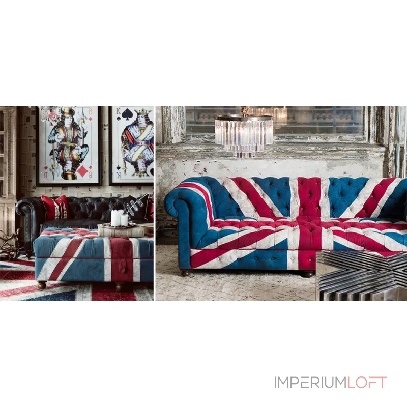 William Sofa Union Jack Velvet Andrew Martin от ImperiumLoft