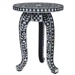 Приставной столик Inlaid Bone Flowers от ImperiumLoft